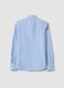 Light blue pure cotton twill shirt, regular fit_6