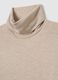 Beige Regular Fit Turtleneck Sweater_5