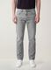 Grey denim jeans in pure cotton, regular fit_3