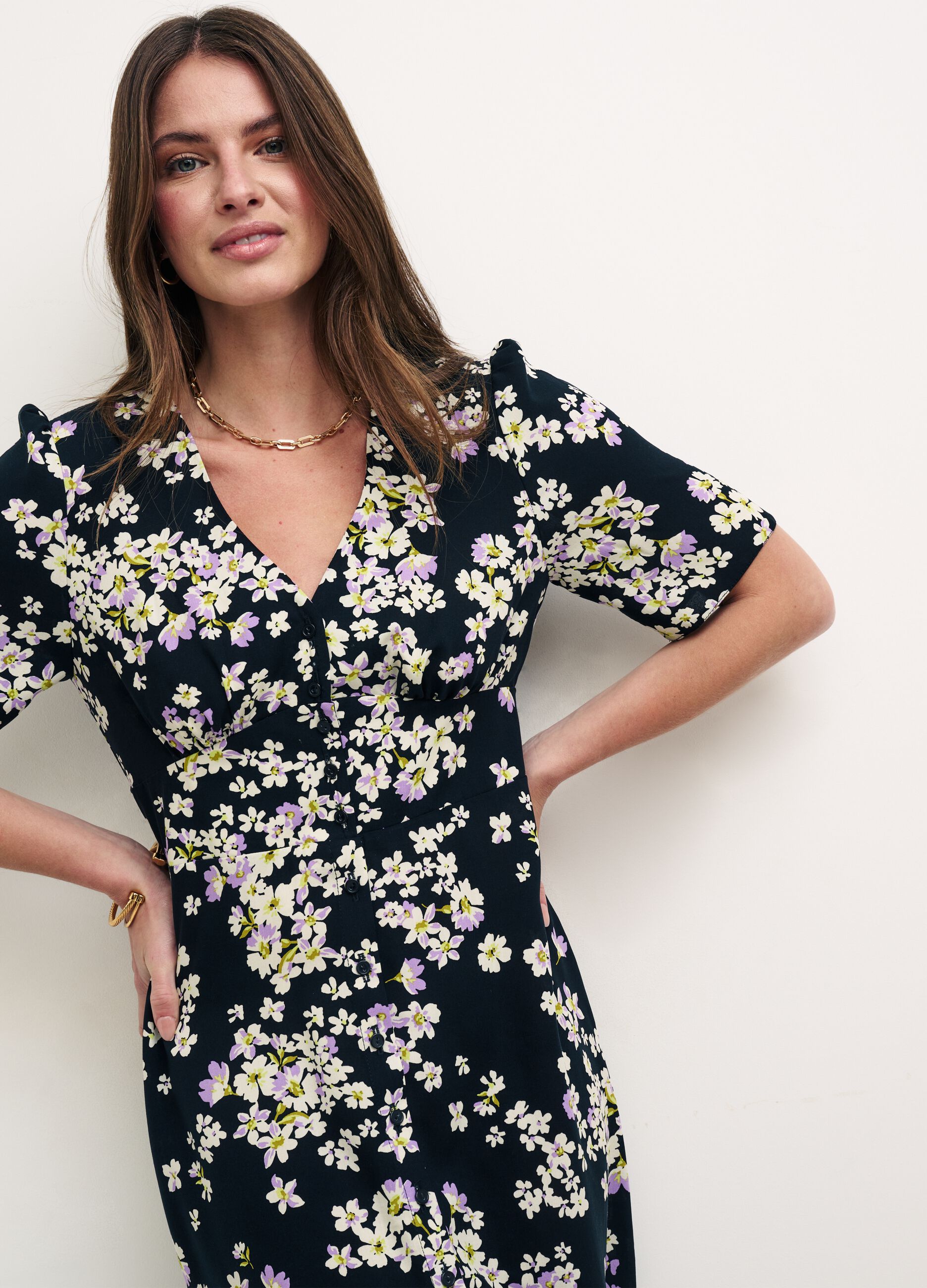 Nobody’s Child midi dress with floral print