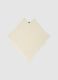 White pure acrylic poncho with fringes_0