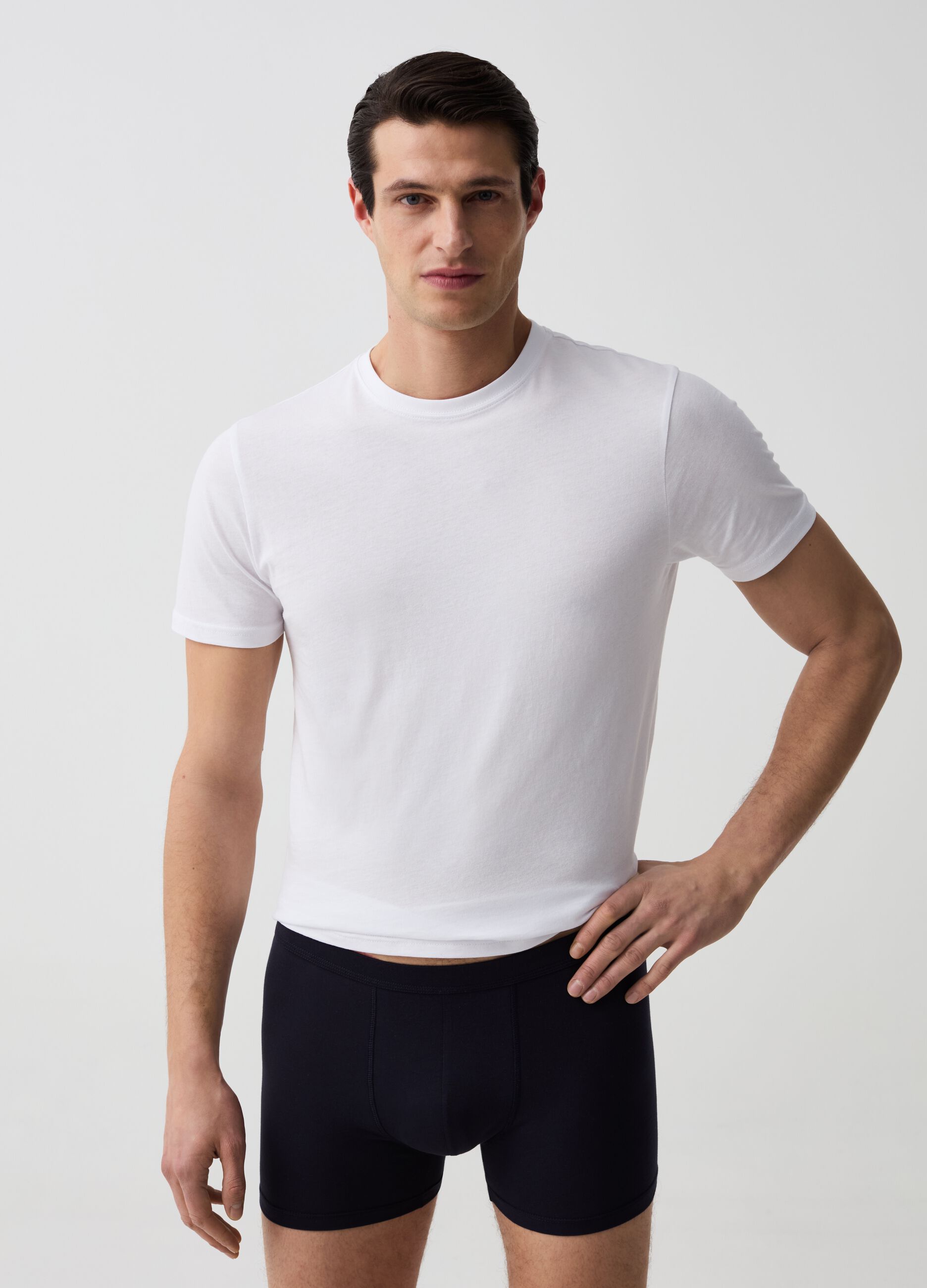 Ovs Bipack boxer midi in cotone Supima stretch