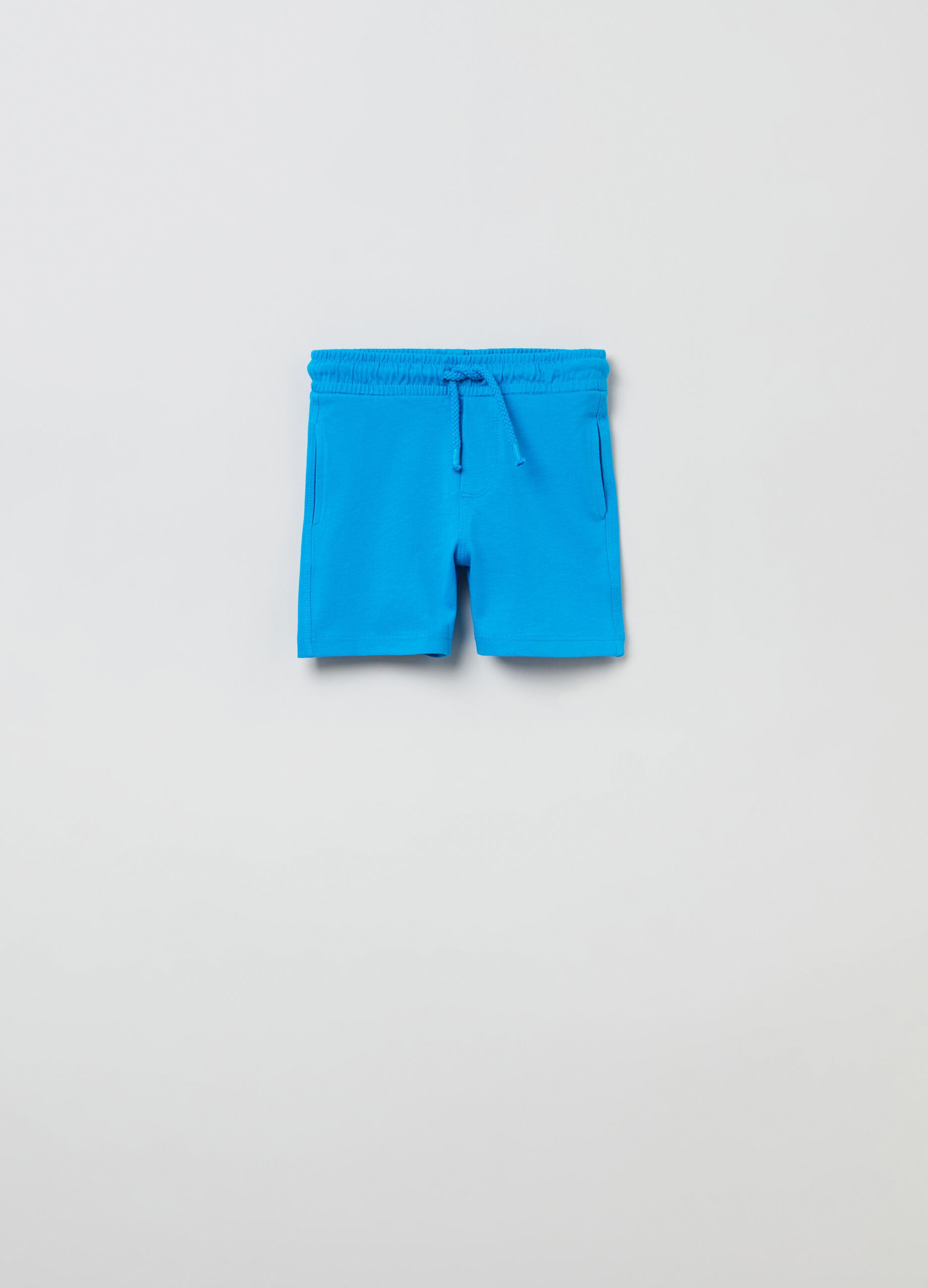 Shorts in cotone con coulisse 