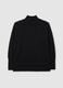 Black mock neck maternity sweater in merino wool blend_4