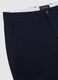 Blue stretch cotton regular fit trousers_5