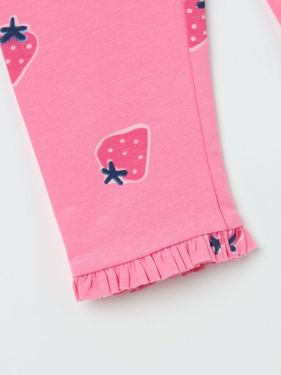 Stretch cotton jogging set with Minnie Mouse and Daisy Duck print_3