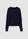 Navy cable-knit crew-neck jumper, regular fit_6