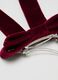 Accessorio per capelli in velluto rosso da bambina_1
