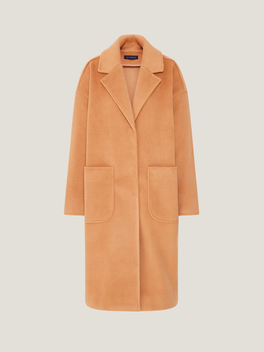 Cappotto lungo aperto in panno_0