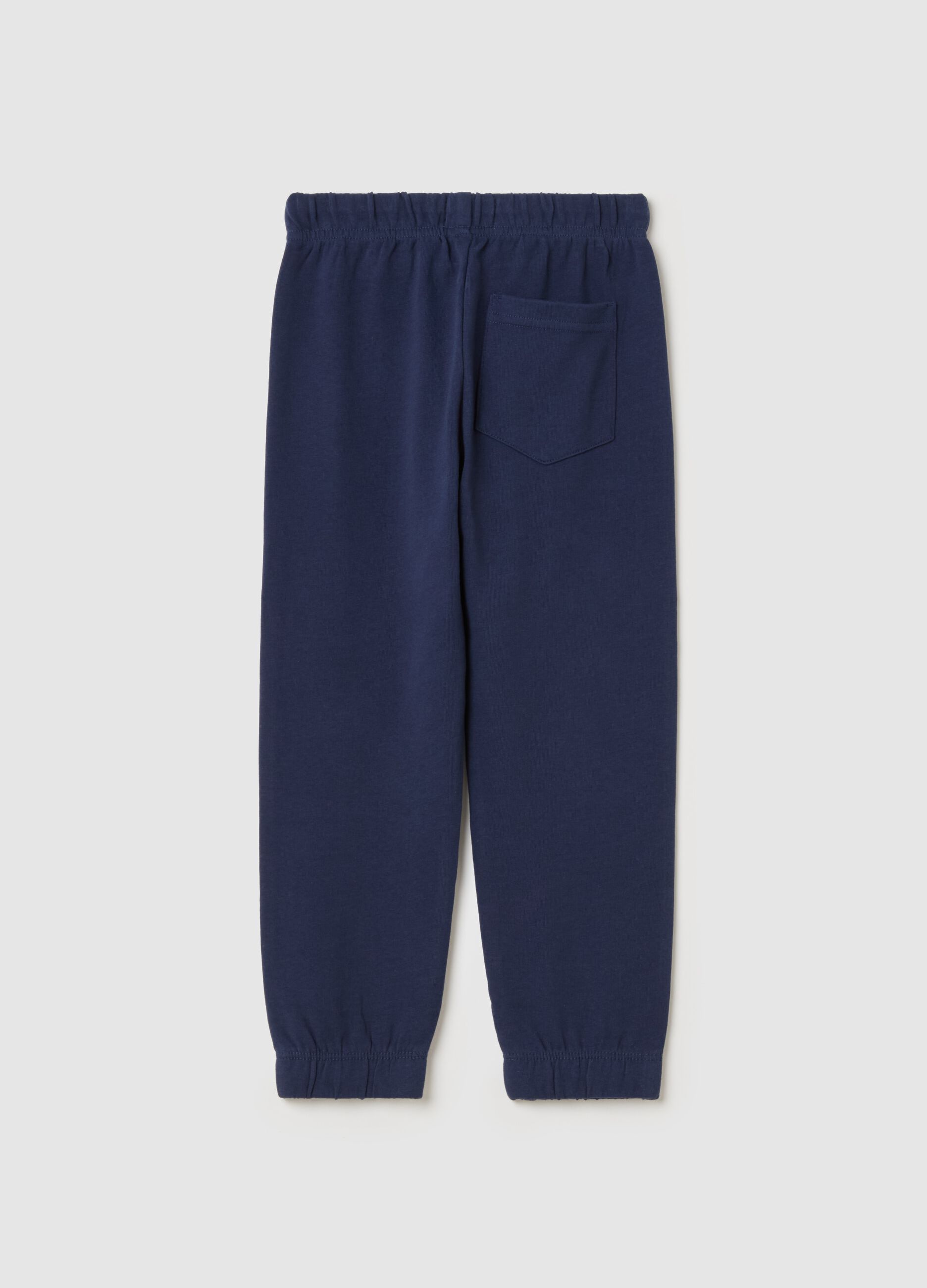 Joggers with drawstring and elasticated trims