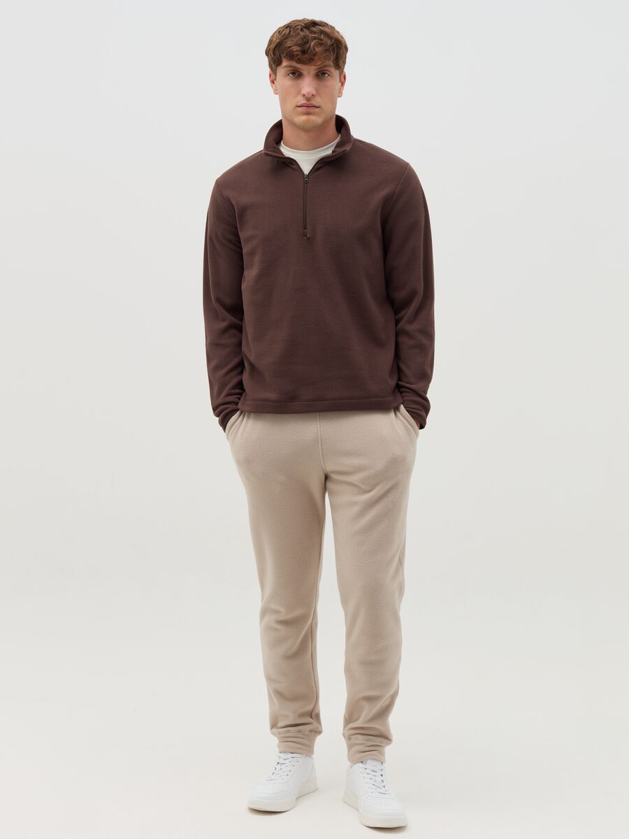 Felpa half-zip in pile_1