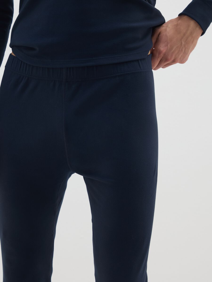 Regular Fit Blue Leggings_3