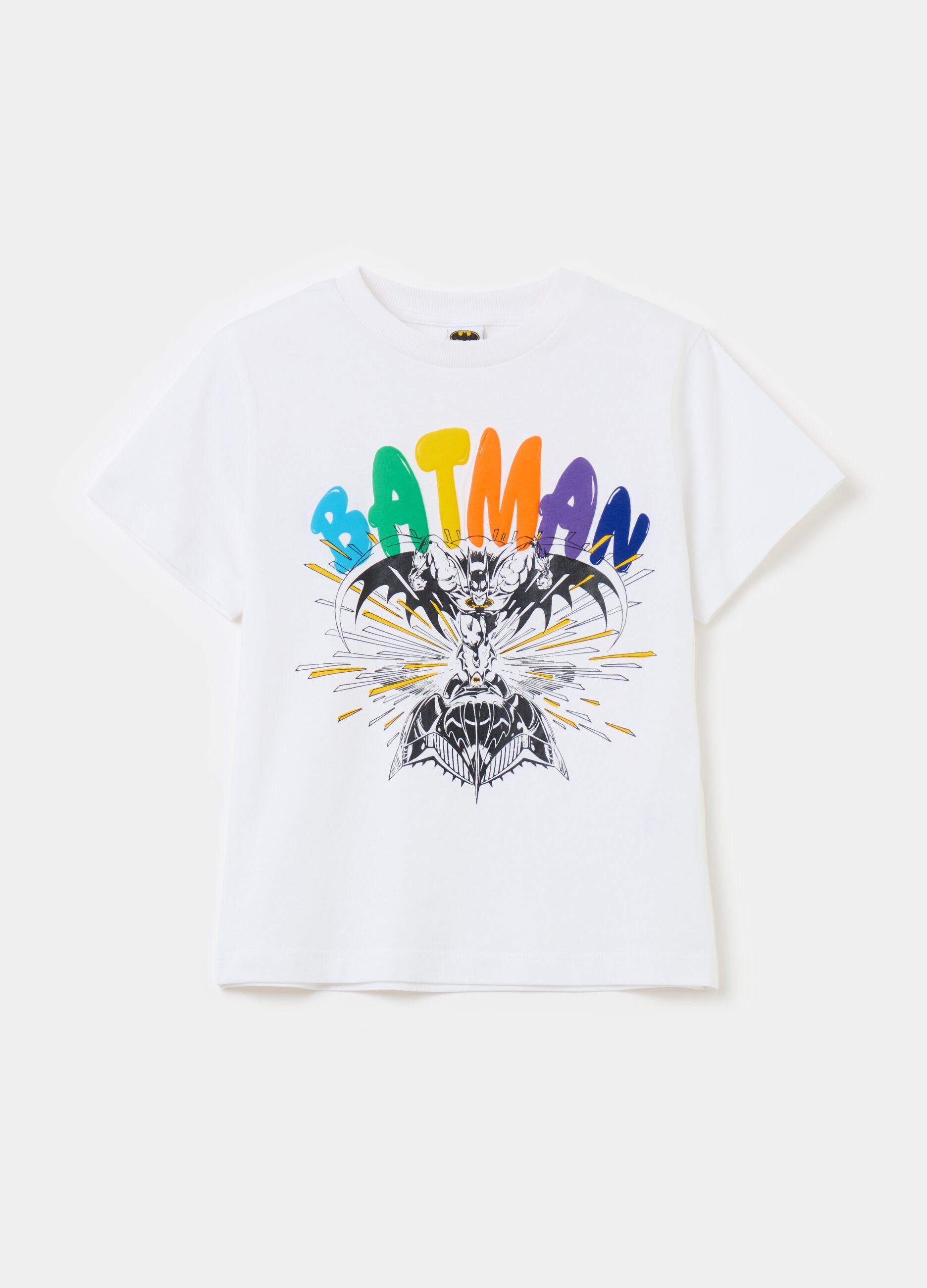 T-shirt in cotone con stampa Batman