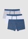 Tripack boxer in cotone elasticizzato multicolor regular fit_4