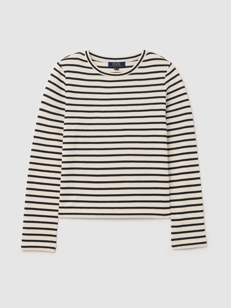 Striped T-shirt with lurex_4