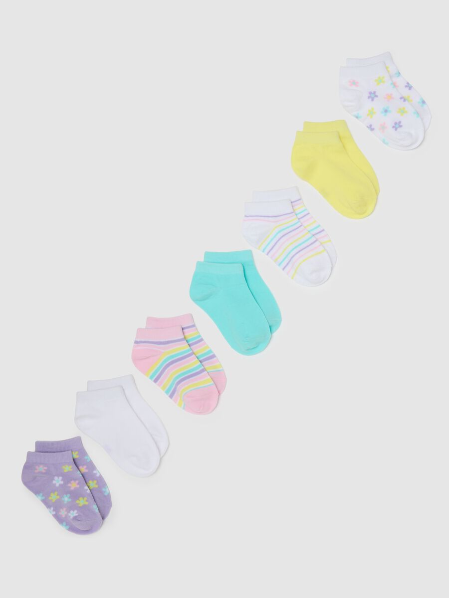 Girl's multicolour cotton stretch socks_0
