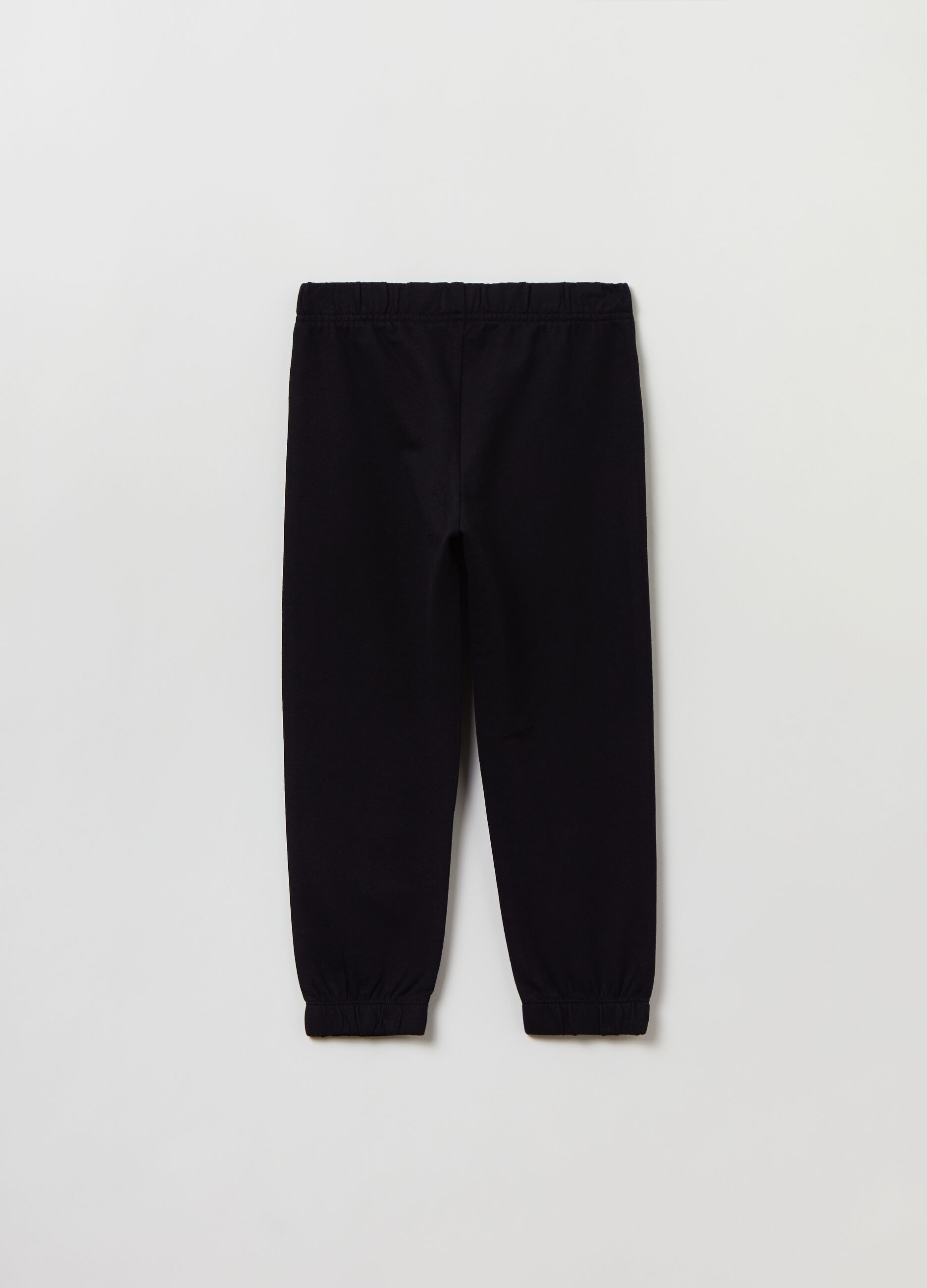 Joggers in felpa con profili elasticati_1
