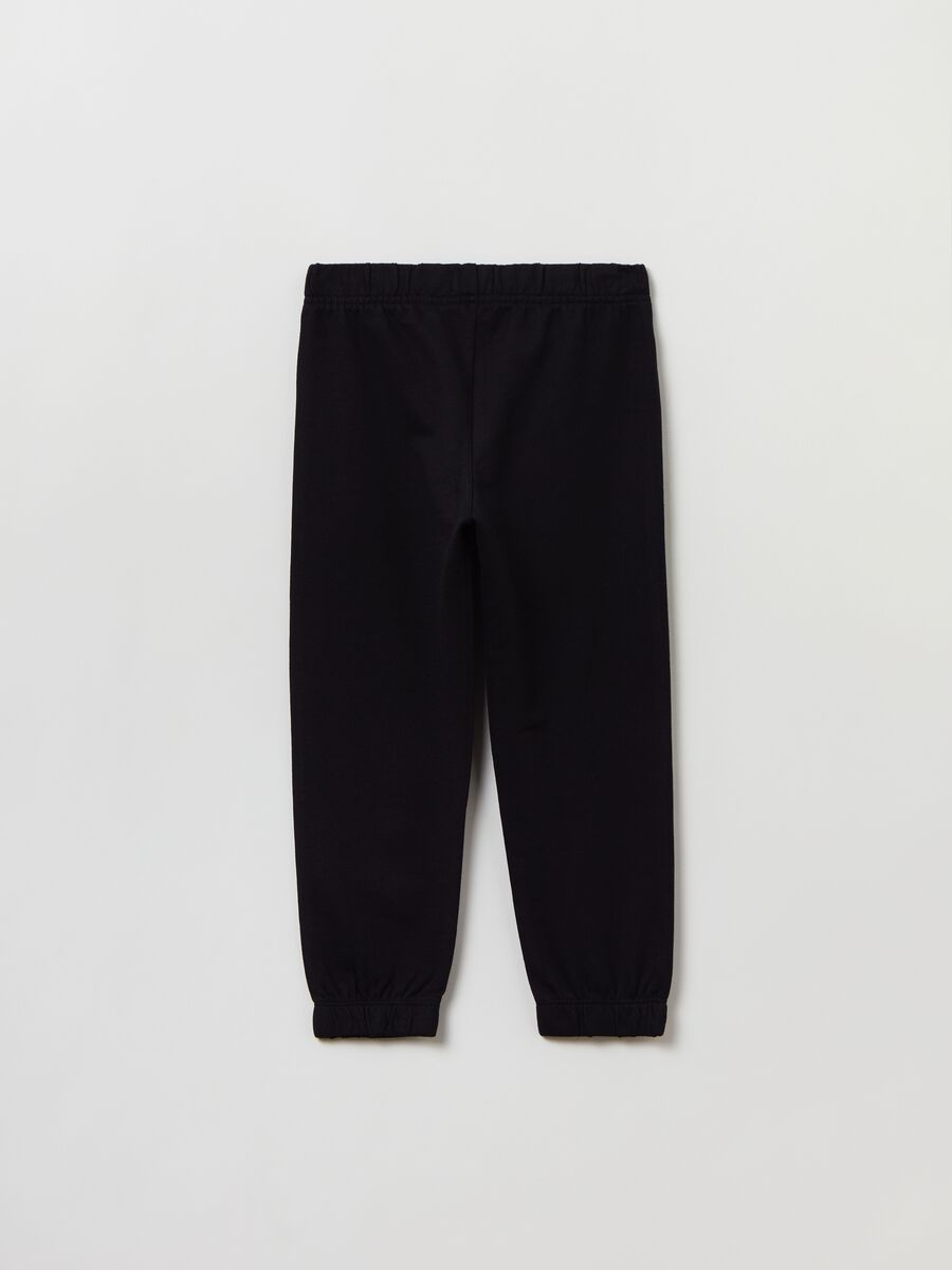 Joggers in felpa con profili elasticati_1