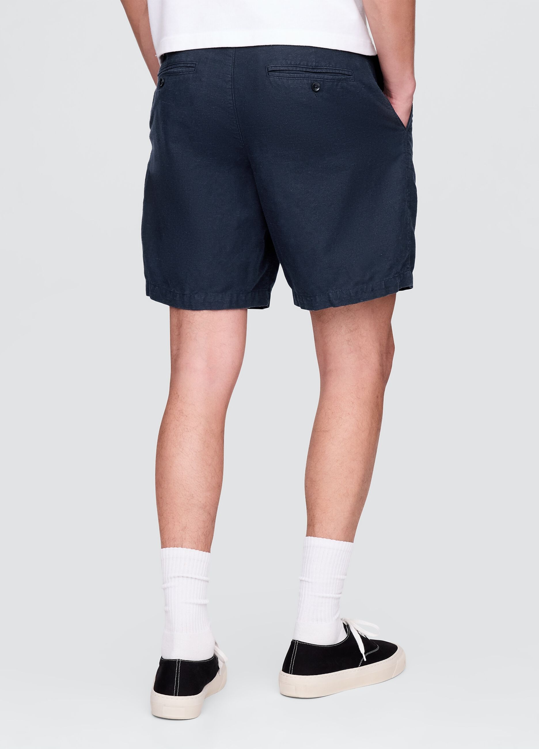 Blue Linen and Cotton Shorts by Gap