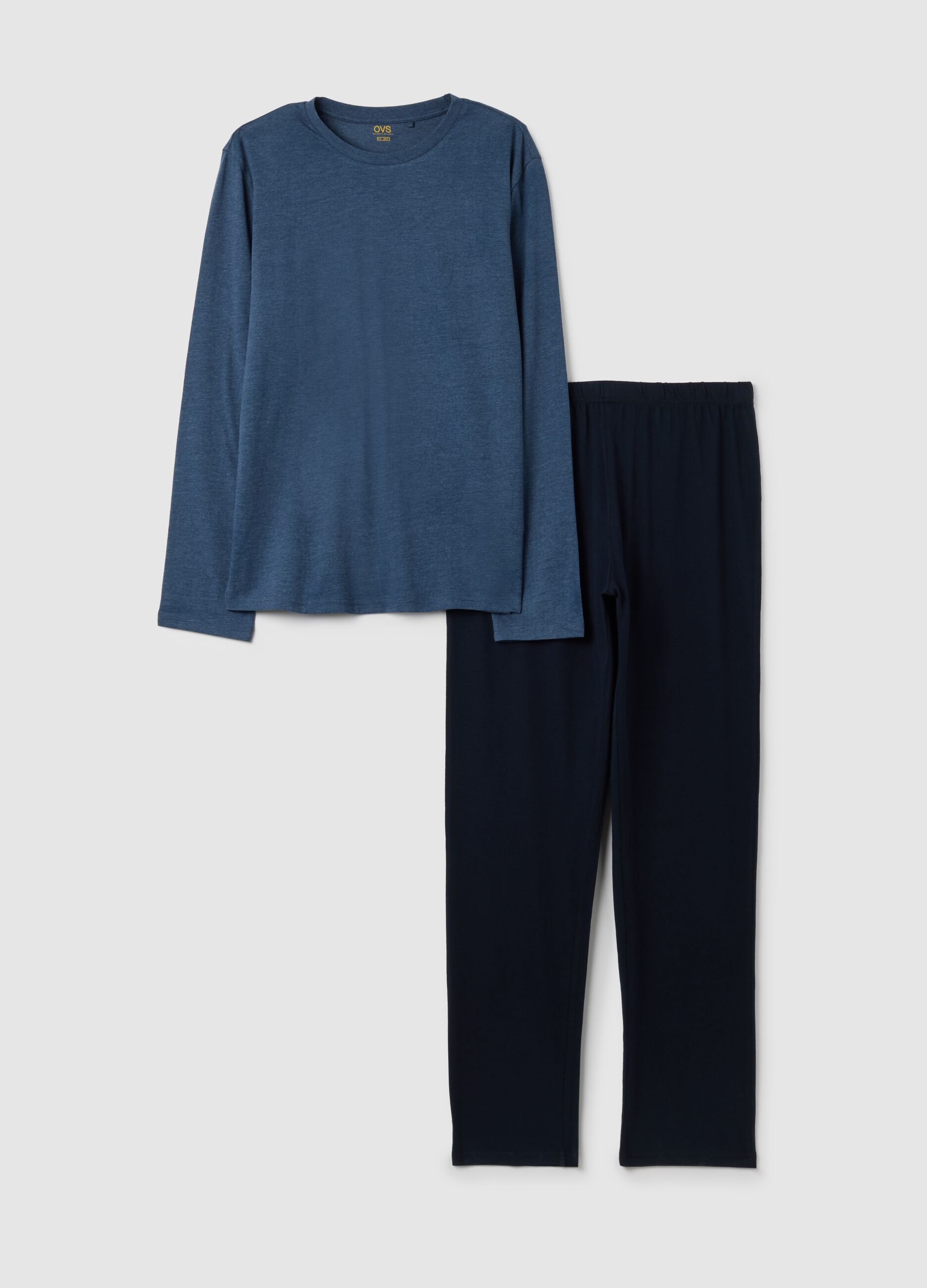 Pure Cotton Blue Regular Fit Pyjamas