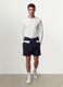 White long-sleeve T-shirt in pure organic cotton with crew neck_1