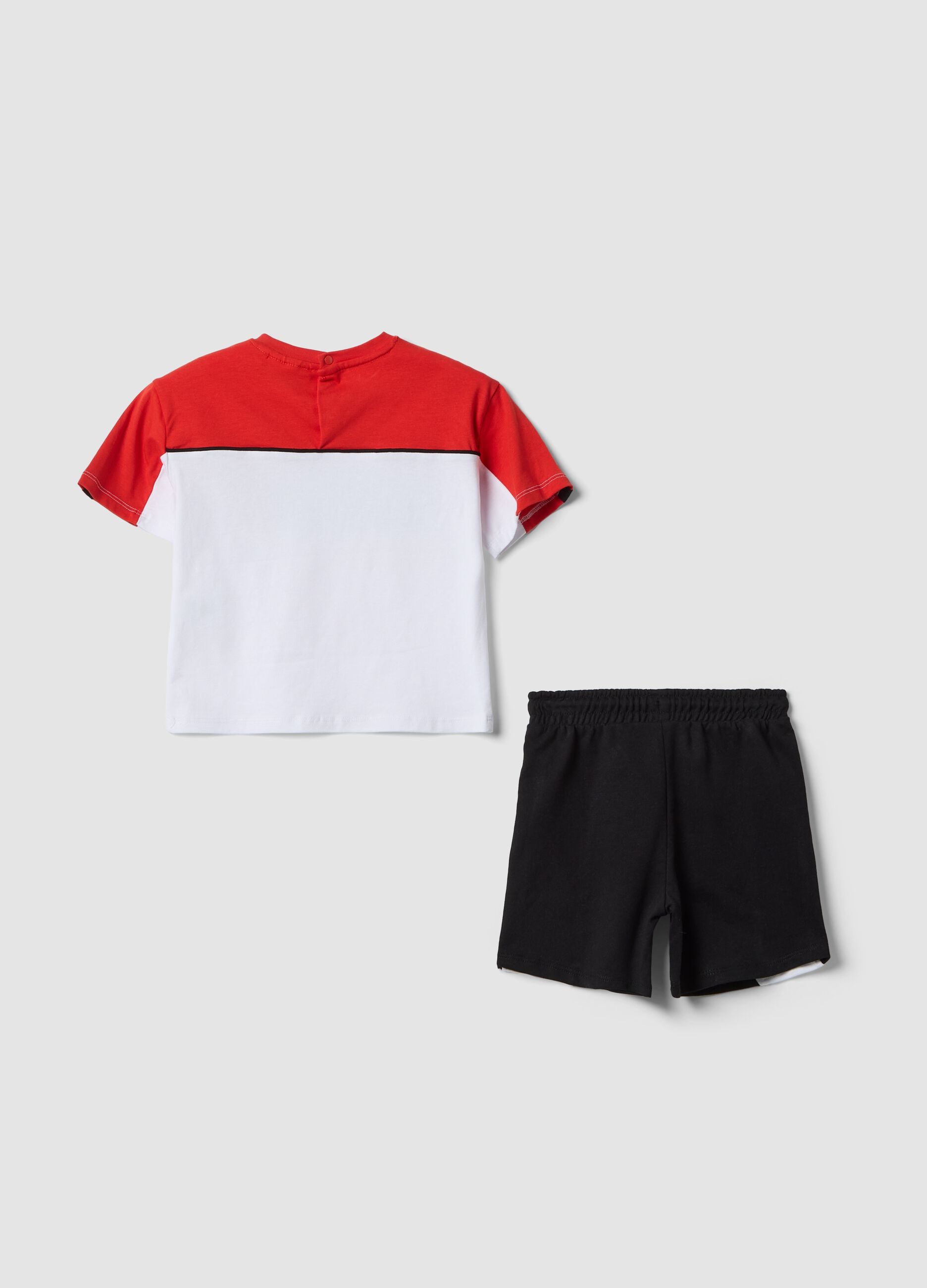 Completo jogging rosso Ducati in cotone elasticizzato per bimbo regular fit