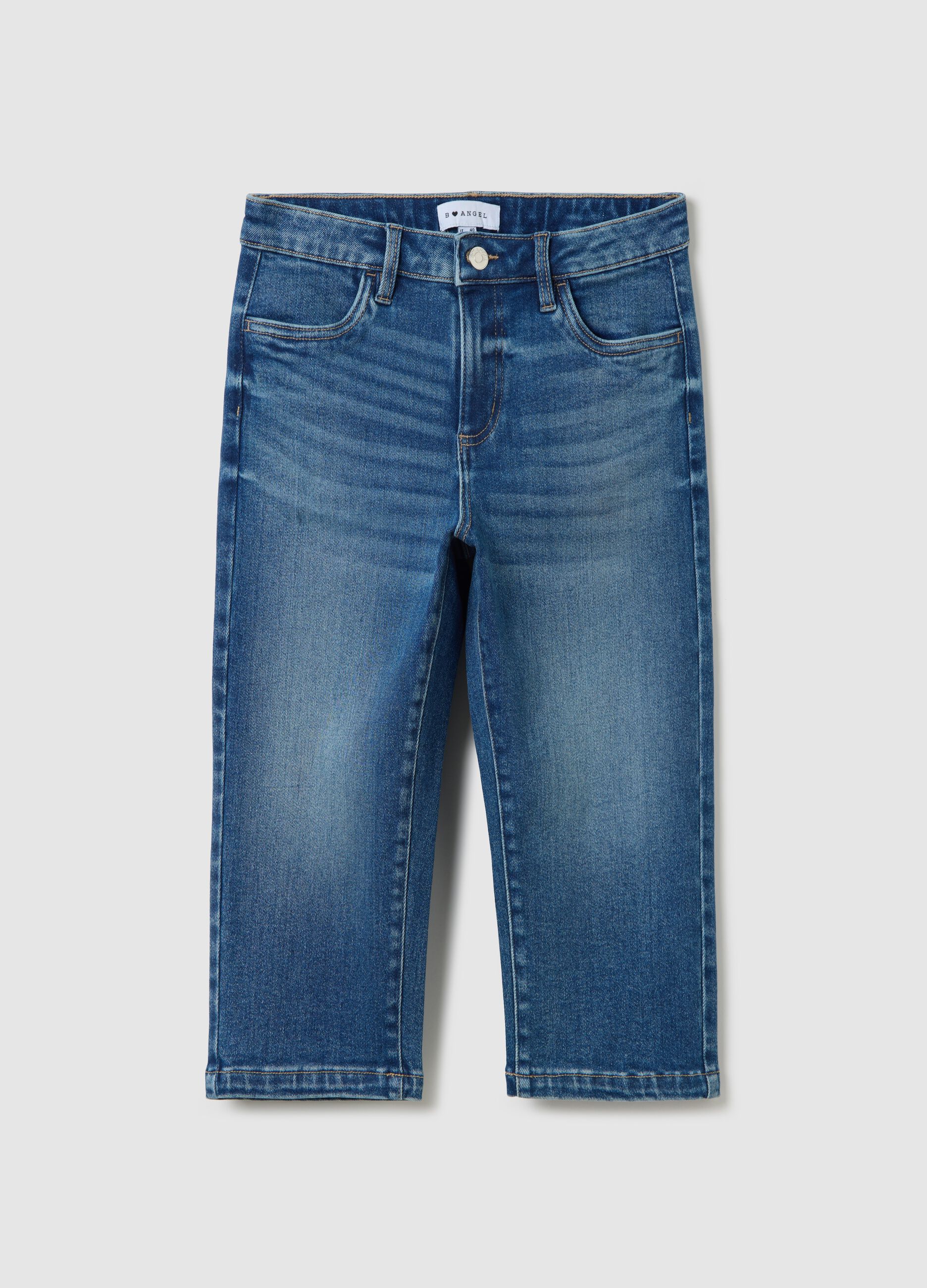 Capri shorts in denim