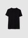 Boy's black pure cotton regular fit T-shirt with print_1