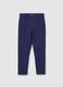 Girls' Blue Stretch Cotton Leggings_0