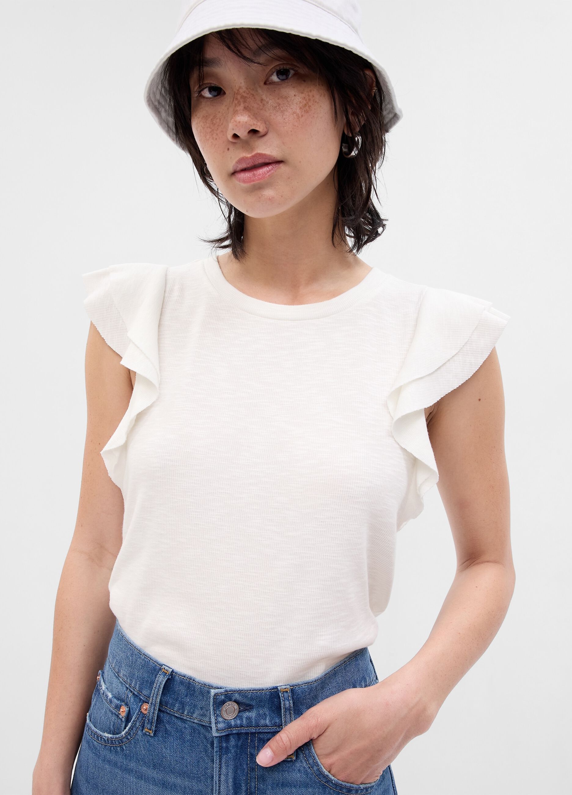 Tank top a costine con volant_2