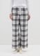 Grey checked flannel pyjama trousers_1