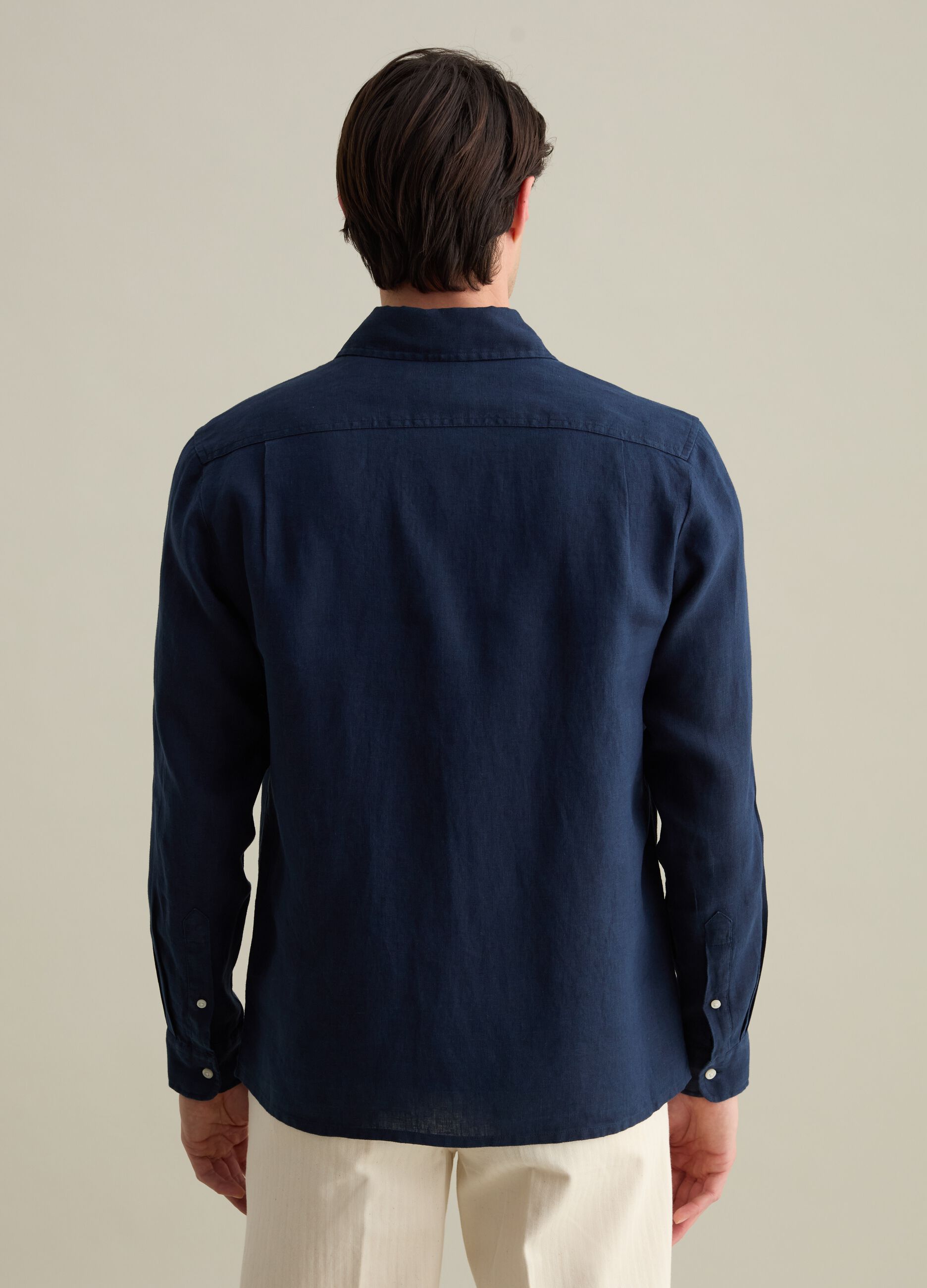 Regular-fit shirt in linen