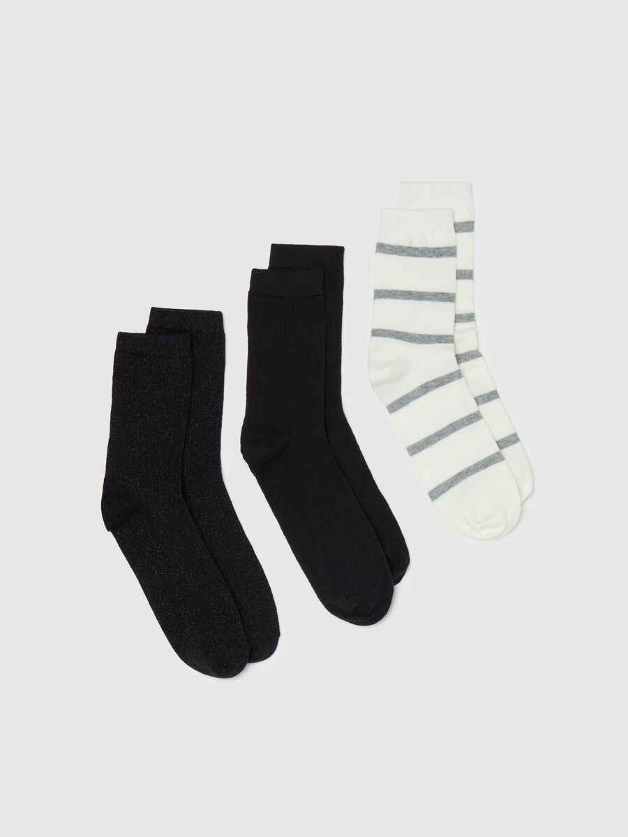 Three-pair pack short stretch socks_0