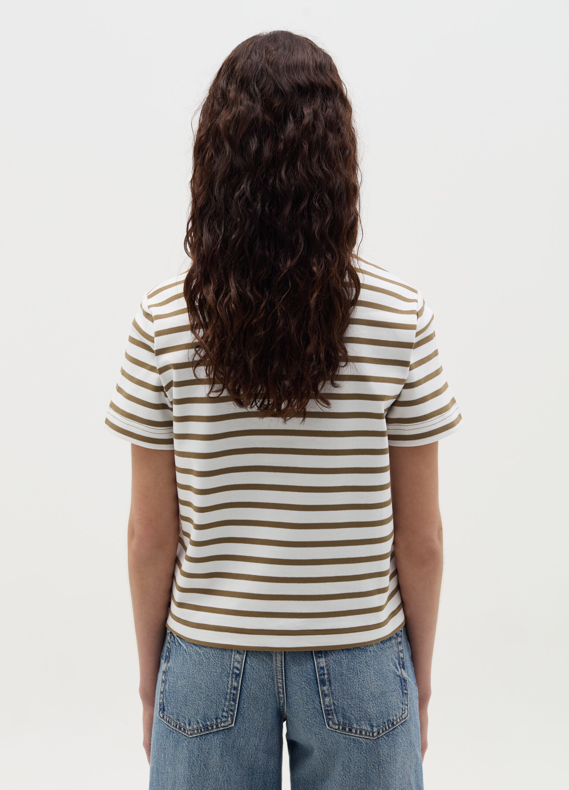 T-shirt with horizontal stripes