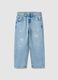 Boys&rsquo; pure cotton denim ripped jeans, comfort fit_1