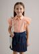 Girls' regular fit pink pure cotton blouse_0