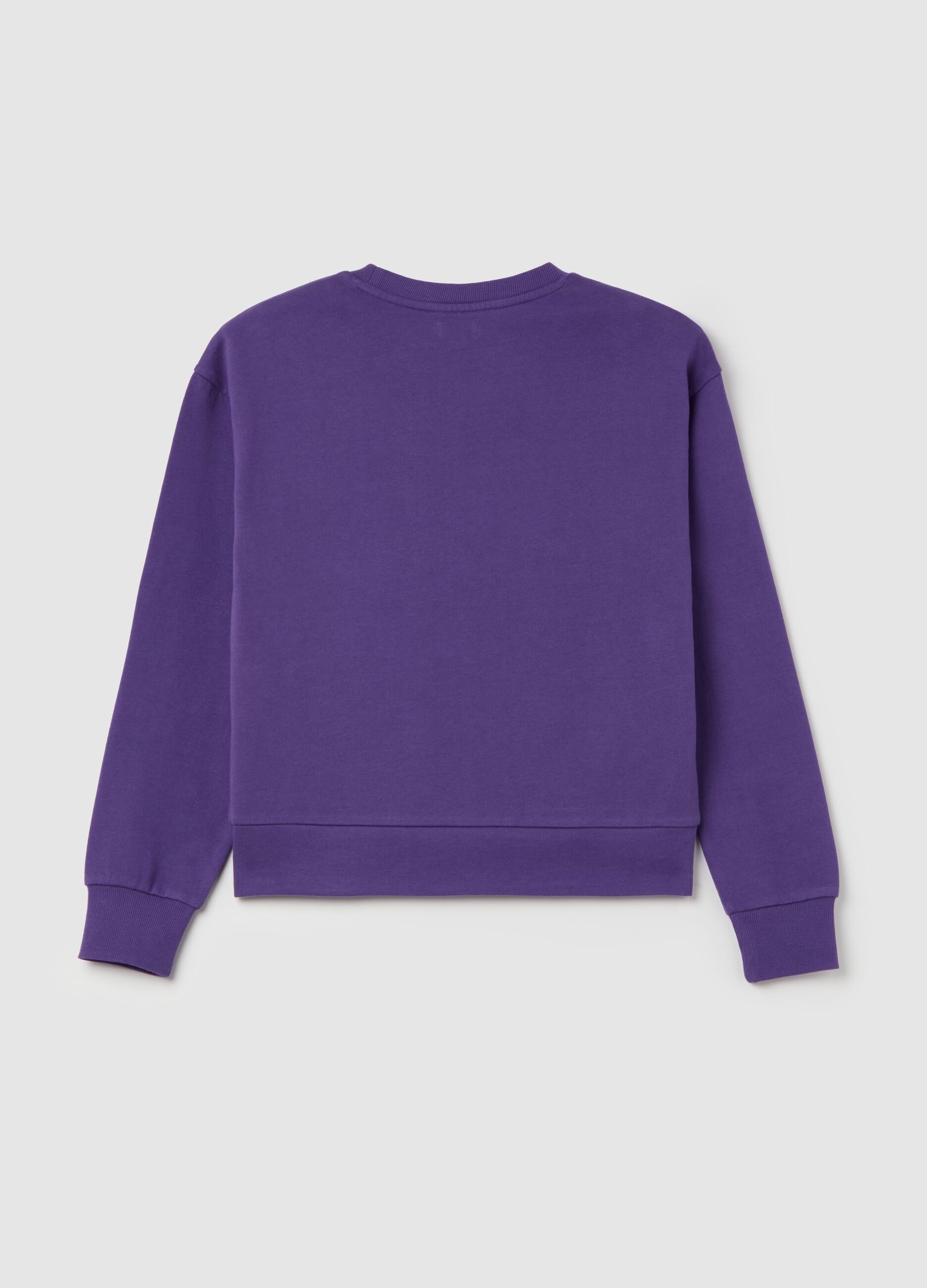 French terry sweatshirt with graffiti print
