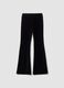 Treggings neri in cotone elasticizzato a costine_0