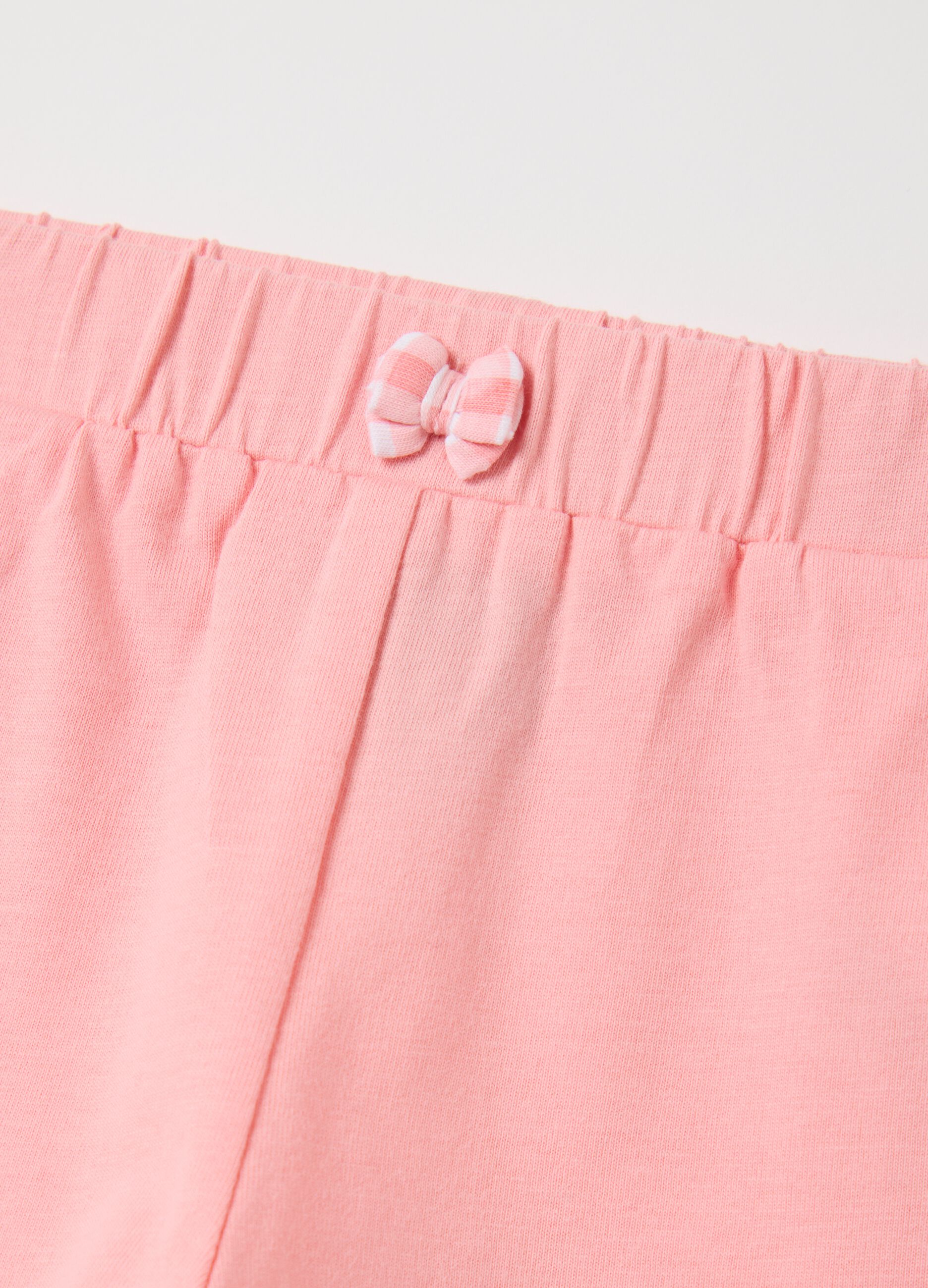 White t-shirt and pink shorts set by OVS Kids