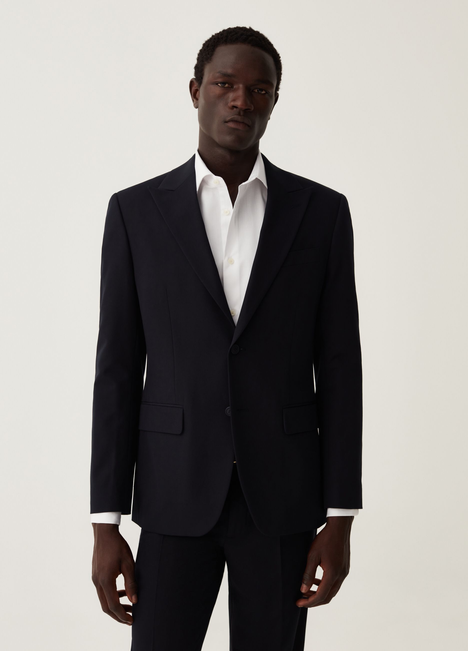 Blazer stretch blu navy_0
