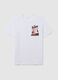 White pure cotton t-shirt regular fit with sushi print_4