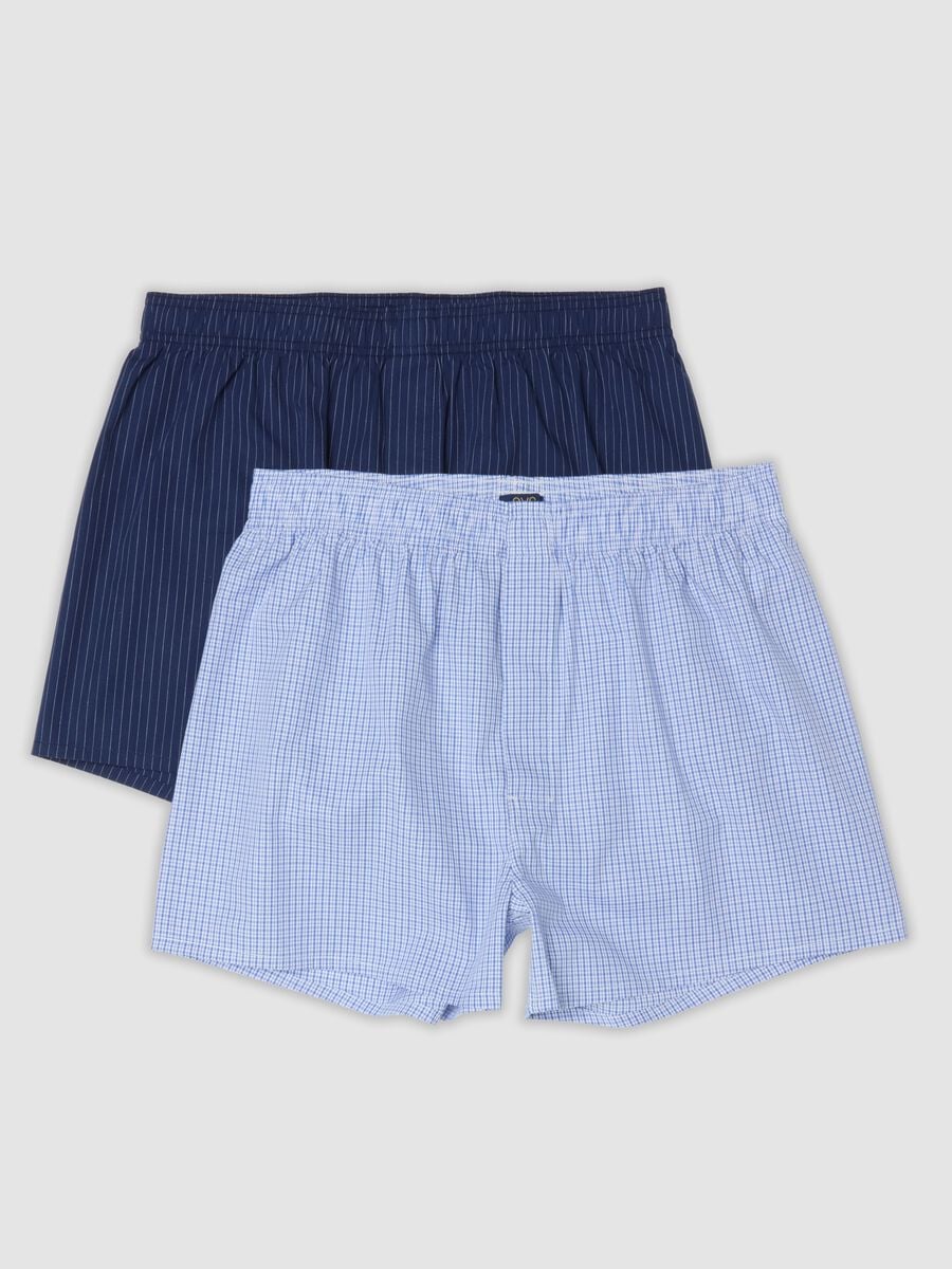 Bipack boxer blu e azzurro in puro cotone organico_4