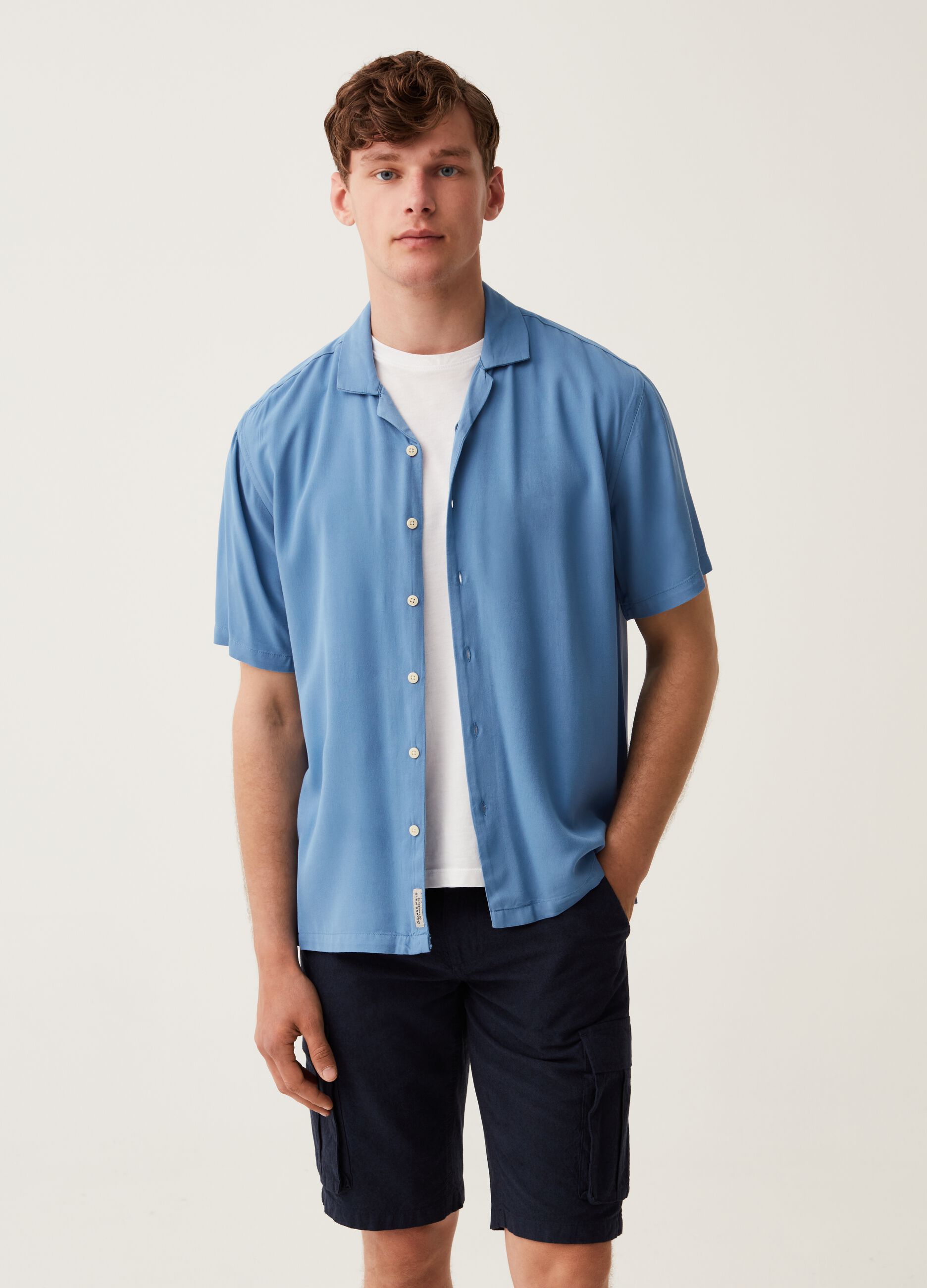 Bermuda cargo in cotone e lino Grand&Hills_0