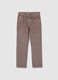 Jeans marroni da ragazzo in puro cotone regular fit_3