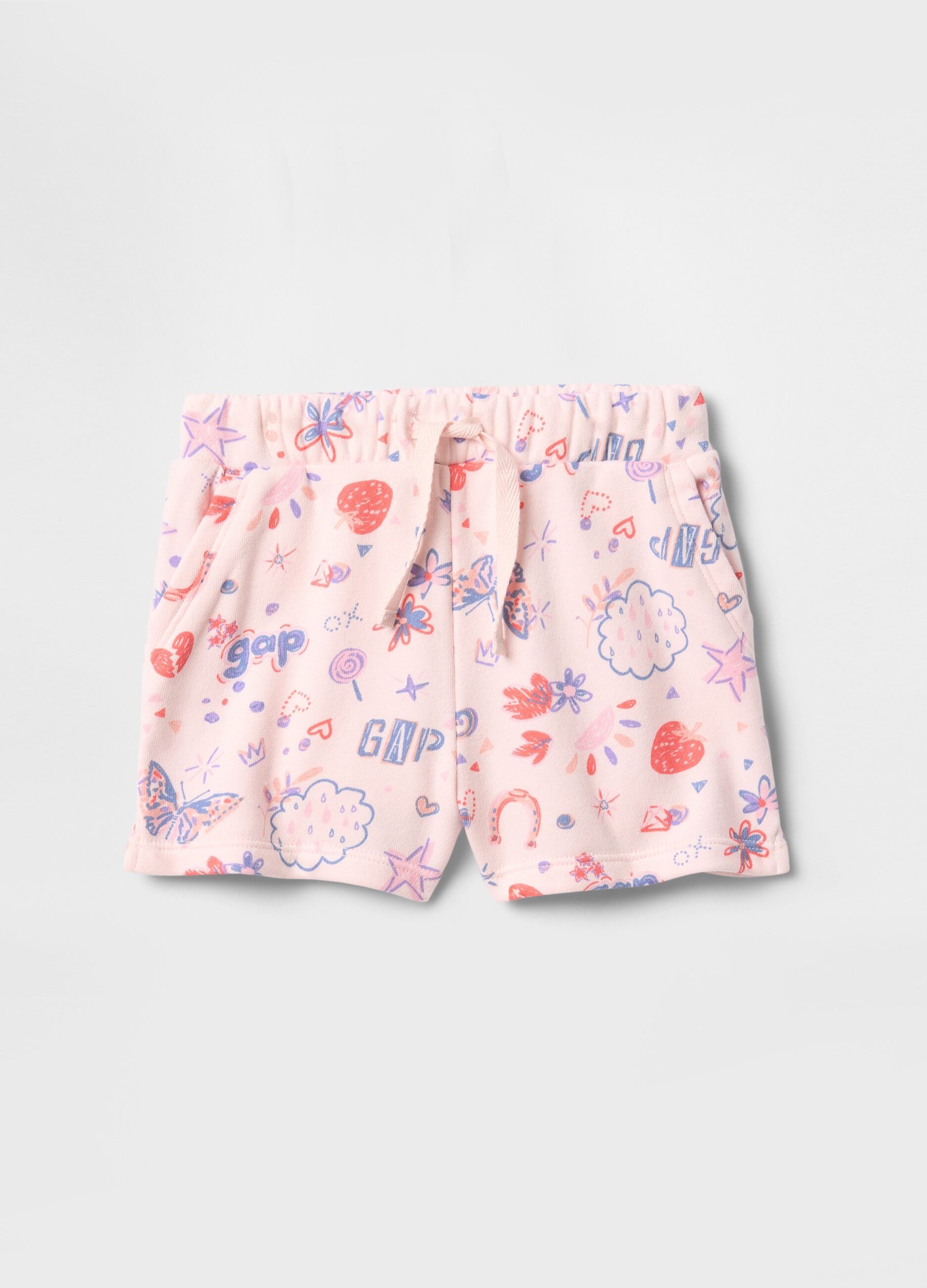 Pink shorts with colourful pattern GAP Kids