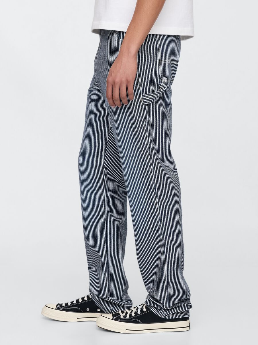 Striped Lyocell and Cotton Jeans by Gap_3