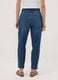 Blue denim baggy-fit jeans in pure cotton with paperbag waist_2