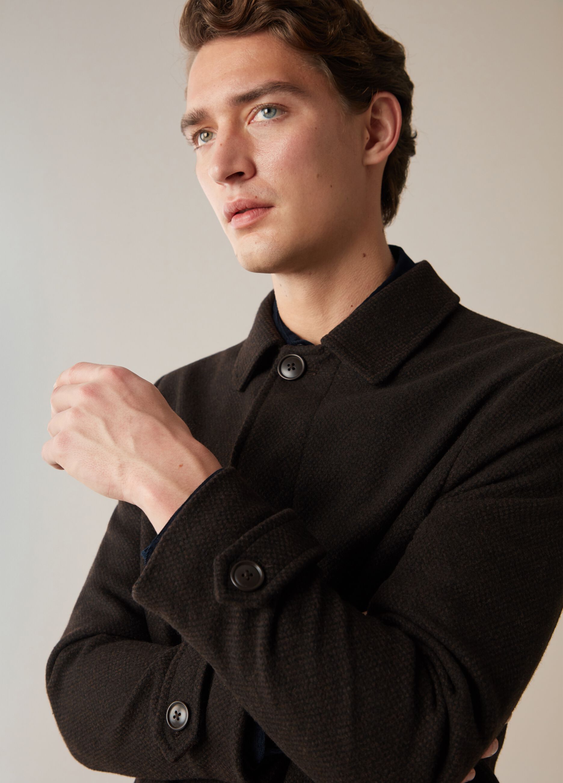 Cappotto in maglia dobby_2