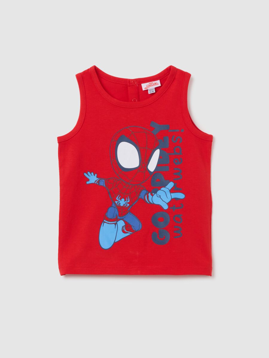 Baby's red pure cotton vest_0