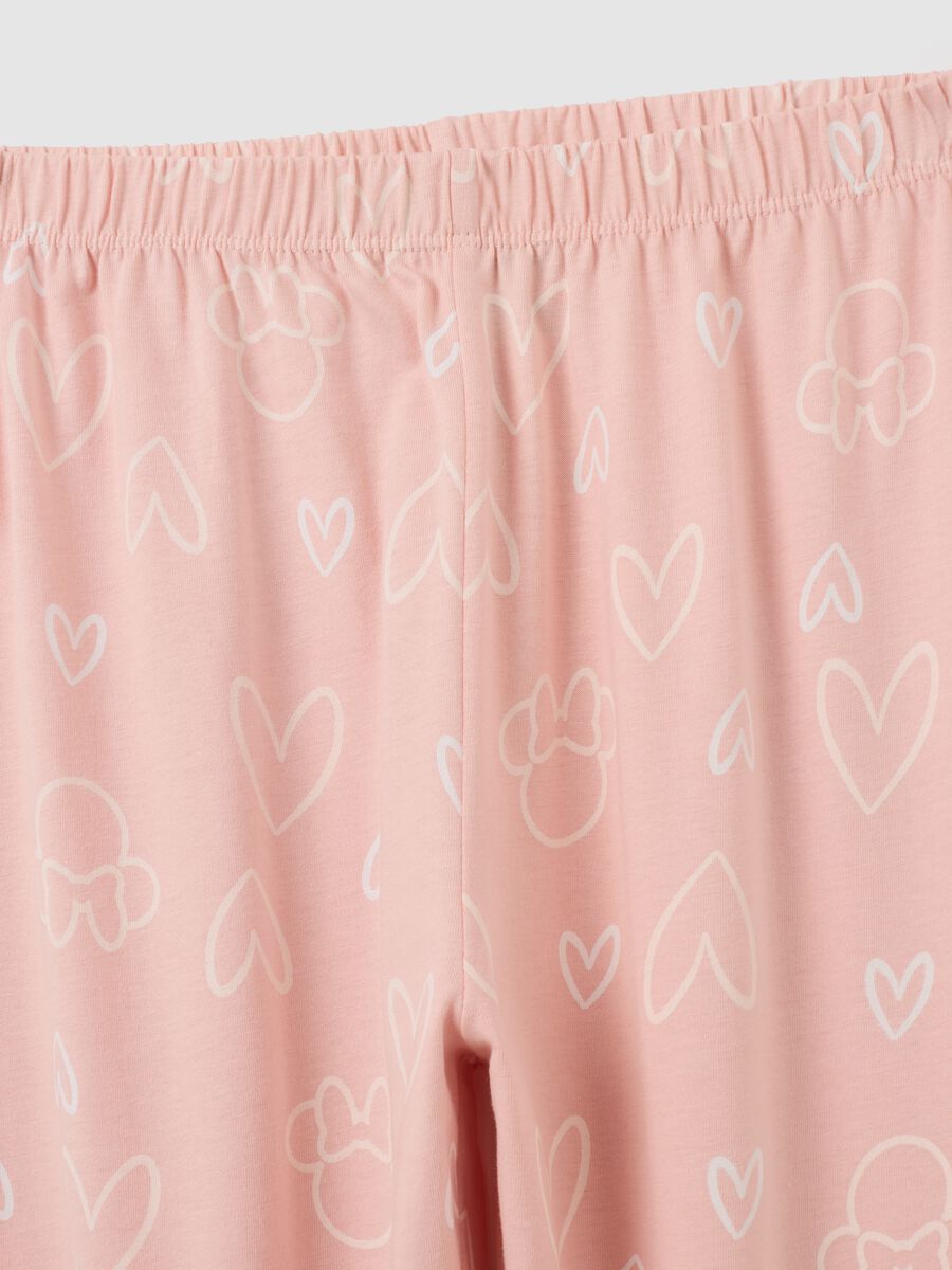 Pigiama da bambina in puro cotone rosa regular fit_3